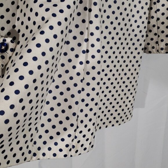 Classic style Tommy Hilfiger retro inspired polka dot trench coat size small - Picture 8 of 12
